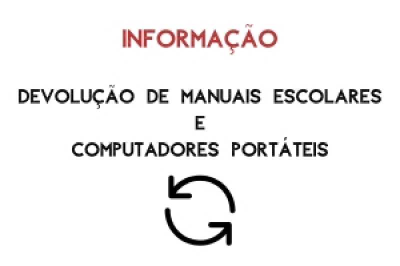 Devolução de Manuais Escolares e Computadores Portáteis